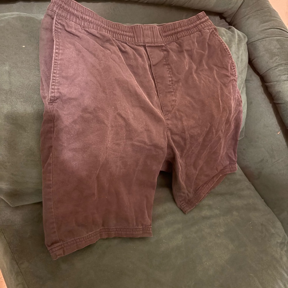 H&M Men's Flat Front Shorts - Brown